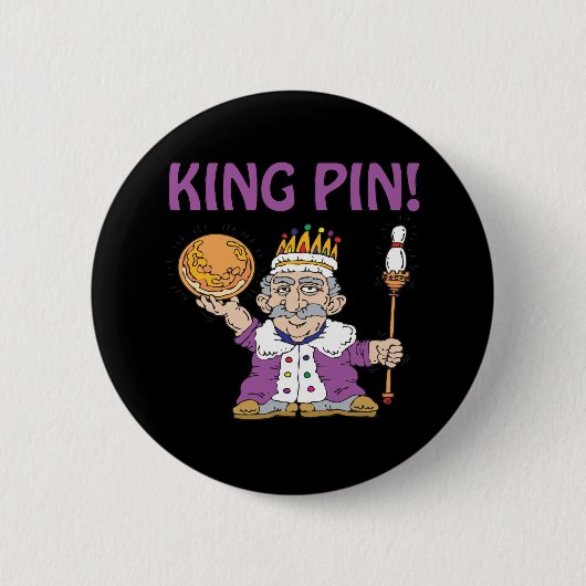 King Pin Ronde Button 5,7 Cm (Voorkant)