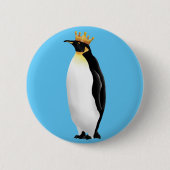 King pinguin ronde button 5,7 cm (Voorkant)