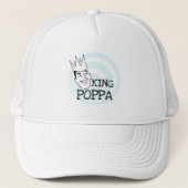King Poppa T-shirts en geschenken Trucker Pet (Voorkant)