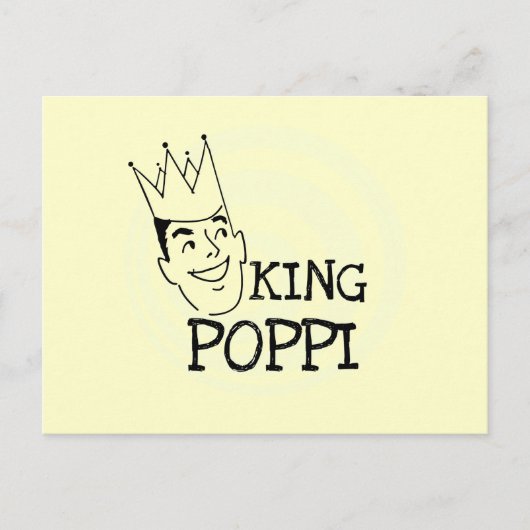 King Poppi T-shirts en geschenken Briefkaart (Voorkant)