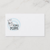 King Poppi T-shirts en geschenken Visitekaartje (Achterkant)
