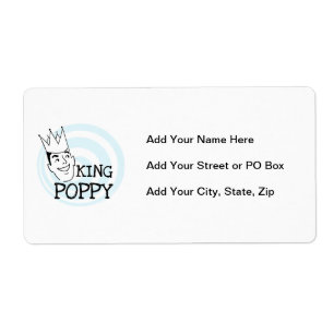 King Poppy T-shirts en geschenken Etiket