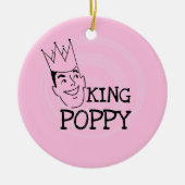 King Poppy T-shirts en geschenken Keramisch Ornament (Voorkant)