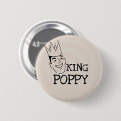 King Poppy T-shirts en geschenken Ronde Button 5,7 Cm (Voorkant /achterkant)