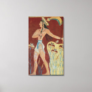 King-Priest of Prince with Lilies Canvas Afdruk