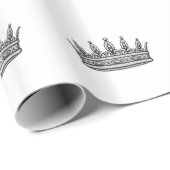King Prince Royal Royalty Fairytale Crown Cadeaupapier (Rol Hoek)