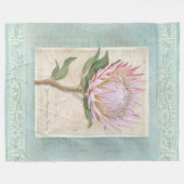 King Protea Floral Elegant Moderne  Chic Fleece Deken (Voorkant (Horizontaal))