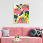 King Protea I Canvas Afdruk (Insitu (Woonkamer))