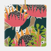 King Protea I Keramisch Ornament (Achterkant)