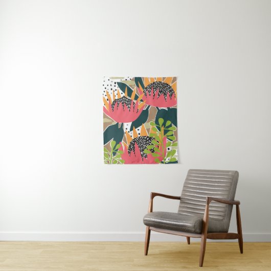 King Protea I Wandkleed (In situ)