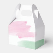 King Protea Waterverf Wedding Bedankdoosjes (Achterkant)