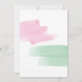 King Protea Waterverf Wedding Save the Date (Achterkant)