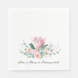 King Protea Wedding Napkin from the Protea Set Servet