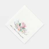 King Protea Wedding Napkin from the Protea Set Servet (Hoek)