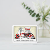 King & Queen - 3,5 x 2,5 Cartes de réception de ma (Debout devant)