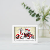 King & Queen - 3,5 x 2,5 Cartes de réception de ma (Debout devant)