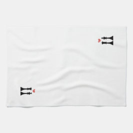 King & Queen Chess Love Theedoek