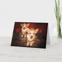 King & Queen Corgi Jubileum kaart
