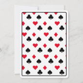 King & Queen of Hearts Spelen Kaart Wedding Menu (Achterkant)