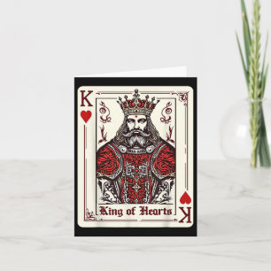 King Queen of Hearts Valentijnsdag V-day Couple M Kaart