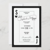 King Queen Playing Card Invitation (Dos)