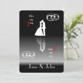 King & Queen | SES Cartes Faire-part de mariage (Debout devant)