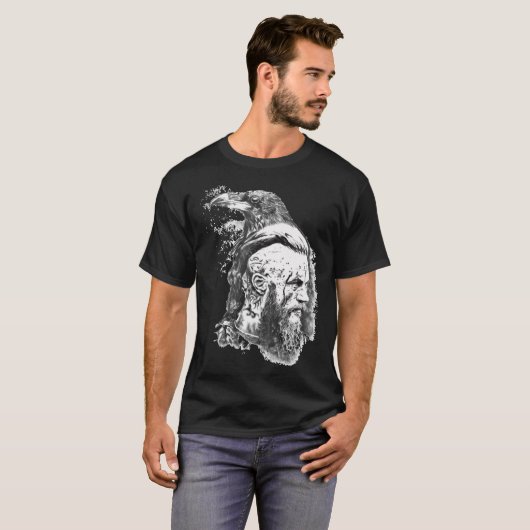 KING RAGNAR LOTHBROK - T-shirt Premium VIKINGS (Devant entier)