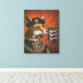 King Richard The Third Fox Canvas Afdruk (Insitu (Houten vloer))
