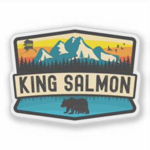 King Salmon, Alaska Sticker
