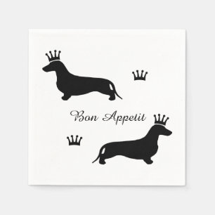 King Short Hair Dachshund - patroon 1 Servet