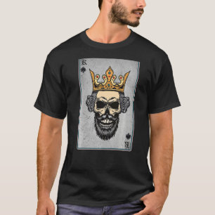 King Skull en Queen - 22 Card Hearts Flush Couple T-shirt