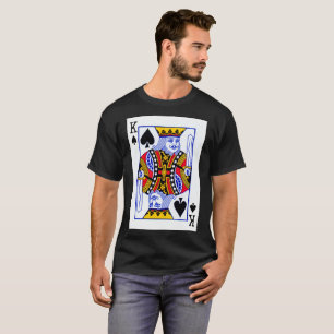 King-spelkaart T-shirt
