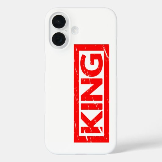 King Stamp Case-Mate iPhone Case (Achterkant)