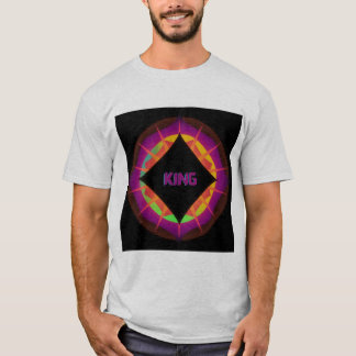 KING Text As Kleur katoen Mannen Vrouwen T-shirt