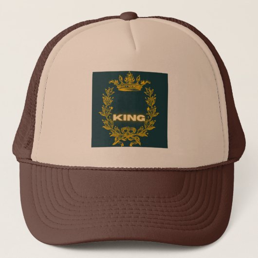 KING Text Photo Chapeaux Casquettes (Devant)