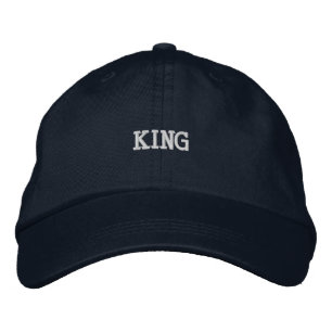 KING Texte imprimé Nom Casquette Casquette brodé