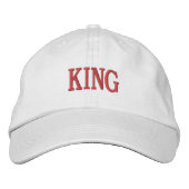 KING Texte Nom imprimé casquette brodé Casquette (Devant)