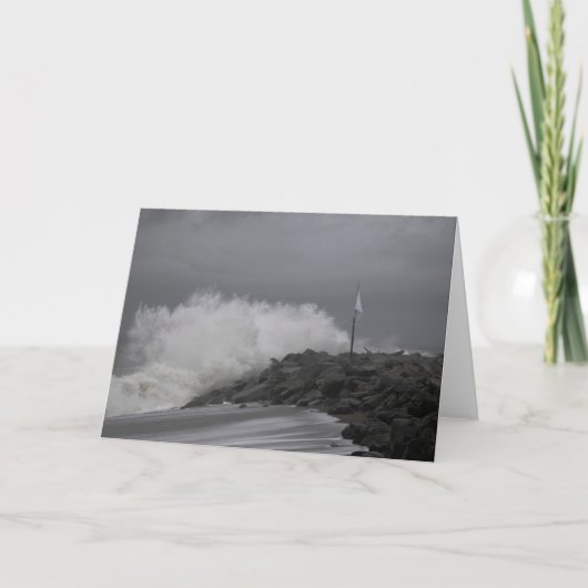 King Tide Waves op West Port, WA Kaart (Voorkant)