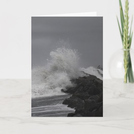 King Tide Waves op West Port, WA Kaart (Voorkant)