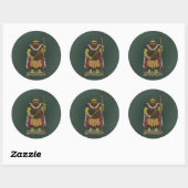 King Troll Ronde Sticker (Vel)