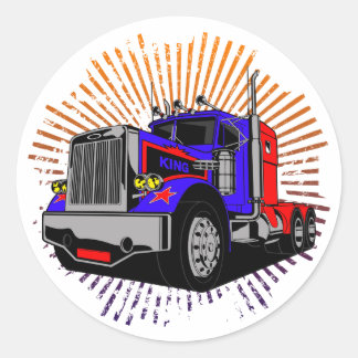 King Trucker Ronde Sticker