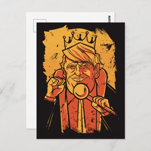 King Trump Briefkaart (Voorkant / Achterkant)