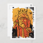 King Trump Cartoon Funny Briefkaart (Voorkant / Achterkant)