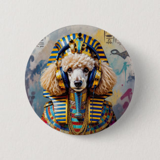 KING TUT-FRENCH POODLE RONDE BUTTON 5,7 CM