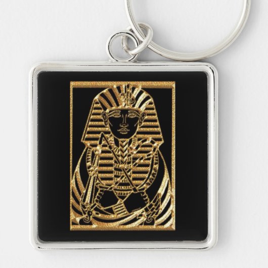 King Tut Gold Egyptian Sleutelhanger (Voorkant)