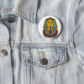 King Tut Mask Ronde Button 5,7 Cm (In situ)