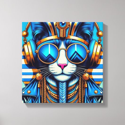 KING TUT PERSIAN CAT COOL 9 CANVAS AFDRUK (Voorkant)
