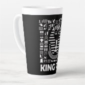 King tut pharaoh egyptian Hieroglyphic Alphabet Latte Mok (Linkerhoek)