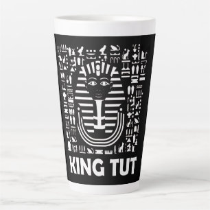 King tut pharaoh egyptian Hieroglyphic Alphabet Latte Mok
