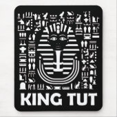 King tut pharaoh egyptian Hieroglyphic Alphabet Muismat (Voorkant)